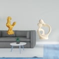 thumbnail image 2 of Figura de pollo, decoración Feng Shui, colección artística, estatua, adorno abstracto, escultura de pareja, estatua de resina para cumpleaños y aniver, 2 of 8