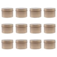 thumbnail image 1 of Advancent 12 pack/lote contenedores de almacenamiento redondos, tarros de almacenamiento de conservas vacíos fáciles de limpiar y a prueba de Almacenamiento y organización del hogar Oro rosa, 1 of 6
