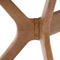 thumbnail image 3 of Plank+Beam 48" Verso Rectangular Dining Table for 6, Solid Wood Cross Leg Kitchen Table, Pecan, 3 of 9
