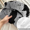 thumbnail image 4 of King Size Fitted Sheet Set - Black Crow Birds 3 Piece Bedding Sets 16" Deep Pocket Fitted Sheet with 2 Pillowcases, Abstract Spooky Grey Sky Wings Brushed Microfiber Hotel Luxury Bed Sheets, 4 of 9