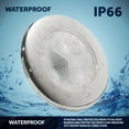 thumbnail image 6 of Five Oceans LED Marine Courtesy Lights, 2 Pack 3 Inch Boat Ceiling Light, Round Cockpit Light, Boat Cabin Light, Blue LED, 12-24V, IP66 Waterproof, Flush Mount for Boat Truck RV Trailer - FO4135-M2, 6 of 9
