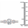 thumbnail image 4 of 2 Carat T.W. Diamond Three-Stone Engagement Ring in 14kt Rose Gold, 4 of 5