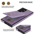 thumbnail image 3 of ELEHOLD Flip Back Leather Wallet Case for Samsung Galaxy S23 Ultra with RFID Blocking Card Slots Holders Magnetic Buckle Kickstand Function Elegant Business Style Men Women Case,Purple, 3 of 7