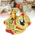 thumbnail image 3 of Lucky Cat Waving Arm, Solar Waving Cat Chinese Waving Cat Chinese Lucky Cat with Innovative Cute Auto Waving Arm Solar Powered for Car Dashboard Checkout Counter Start Business, 3 of 7