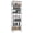 Silver, variant on M MZG 4 Tiers Wire Dimensions: 23.6W x 13.7D x 53.4H Shelving Unit, Black