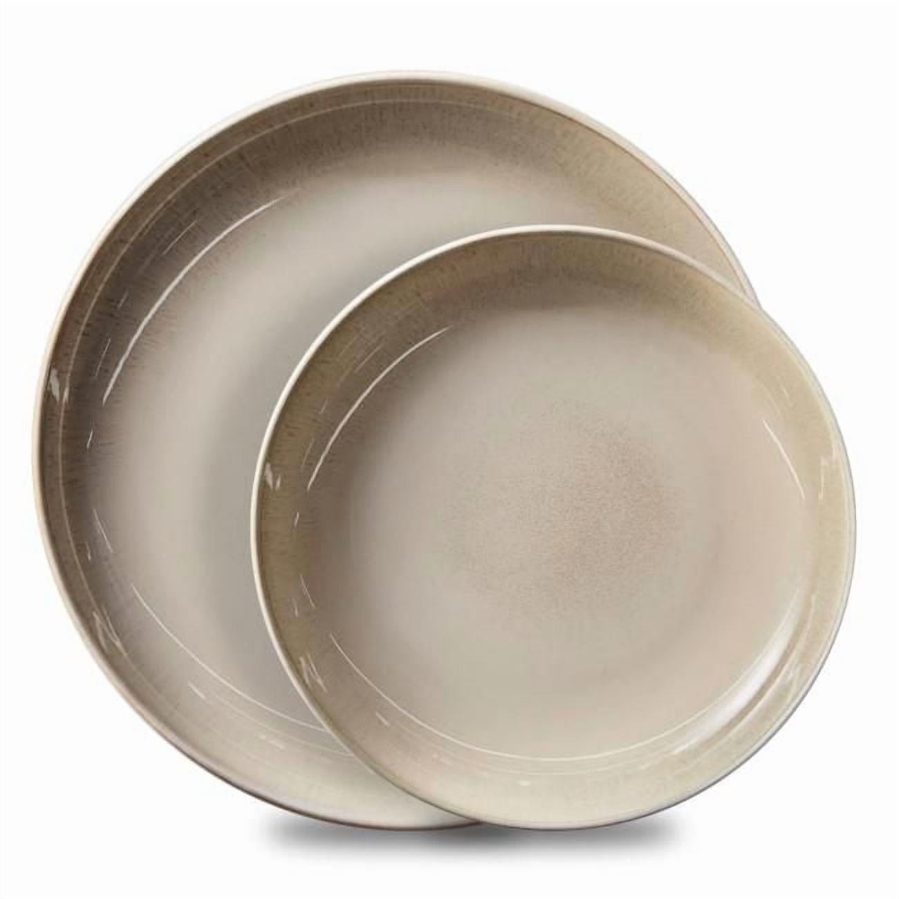 Service de vaisselle 8 pièces en grès Corelle®, flocons d'avoine