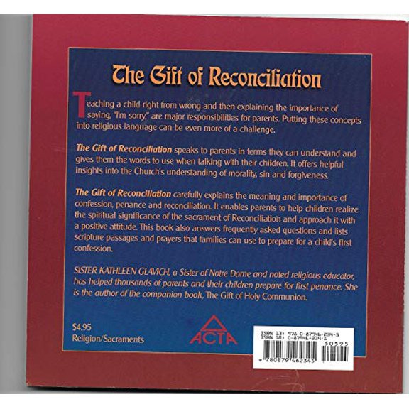 Pre-Owned The Gift of Reconciliation: For Parents of Children Celebrating First Penance (Paperback) 0879462345 9780879462345