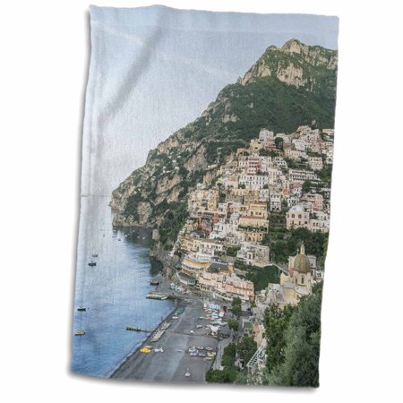 3dRose Italy  Amalfi Coast  Cliffside village of Positano. - Towel  15 by 22-inch