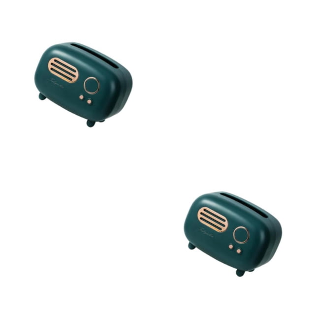 Cateissary Box Bathroom Tissues Holder Case Napkin Restaurant Dispenser Verde 2Conjunto