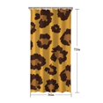 thumbnail image 5 of Yellow and Black Of Leopard Print Shower Curtain 36"x72" ,Bathroom Decorative Shower Curtains Set with 12 Hooks,Modern Waterproof Washable Shower Curtain, 5 of 6