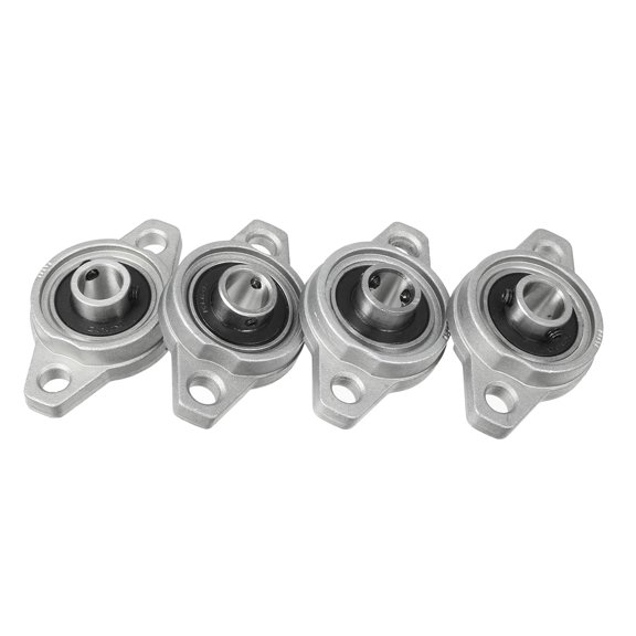 4pcs KFL000 10mm Zinc Alloy Self Aligning Pillow Block Flange Bearing
