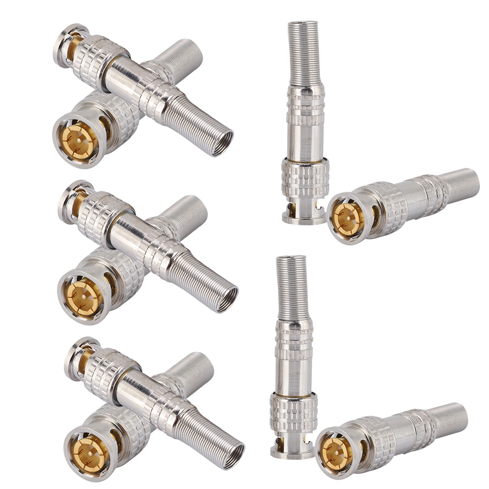 BNC Connector, Durable Zinc Alloy Full Copper Core BNC Male, Low