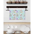 thumbnail image 3 of Easter Colorful Eggs Kitchen Dish Towels for Drying Dishes Set of 3, Spring Flowers Leaves Country Plants Blue Waffle Weave Microfiber Hand Tea Bathroom Towels Quick Dry & Absorbent Towel 15.7x23.6, 3 of 7