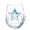 Blue starfish, variant on LOWLHOME 4 in Artisanal Blue Ringed Octopus Glassware, 2D Octopuses Stemless Wine Glasses, Handcrafted Marine Animal Bar Glass for Coastal Home Decor Ocean Lovers (Blue starfish)