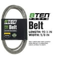 thumbnail image 2 of 8TEN Belt with KEVLAR for Cub Cadet DeWalt Husqvarna 754P06074 532174368 90 1/2 x 5/8 810-CBL2846T, 2 of 7