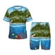thumbnail image 1 of Balery Island And Coral Reef Conjunto de Pijama Infantil de Manga Corta con Estampado – Ropa de Dormir de Algodón Suave-4X-Large, 1 of 6