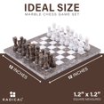 thumbnail image 4 of Juego de ajedrez Radicaln Marble Grey Oceanic para adultos 30 cm, 4 of 6