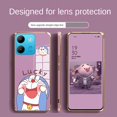 thumbnail image 1 of infinix Note 30 Pro 5G 30i Note30i Elegante Lucky Doraemon Brillante Plating Square Edges Funda Exquisita Suave, 1 of 4