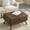 Brown PU, variant on Multi-Functional Ottoman, High Weight Capacity / Perfect for Occasional Use, Family Room