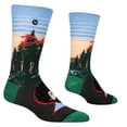 thumbnail image 3 of ODD SOX, Men's Funny Designer Novelty Socks, Bob Ross Sunset Crew, Large Adult, 3 of 6