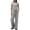 Grey, variant on Women's Casual 2 Piece Suit Set Pleated Top and High Waisted Wide Leg Pants Comfortable Tracksuit Outfit