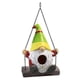 thumbnail image 1 of Swing Goblin Bird House Colgando Colibrí Casa Nido De Pájaro De Resina Para La Cerca Del Jardín Del Hogar seitruly PT002583-03, 1 of 6