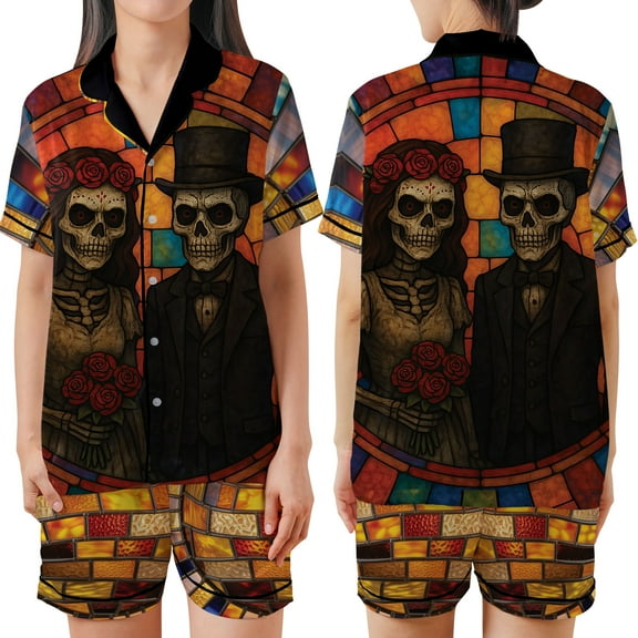 Women’s Eternal Love & Togetherness Pajama Set, Meaningful Illustration Loungewear for Weddings and Anniversary Gifts