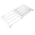 thumbnail image 3 of Tringle d'Étagère à Tension Extensible pour Garde-Robe, Support de Rangement Réglable Sans Clous pour Armoire Bricolage, Séparateur pour Garde-Robe Placard Longueur 23-30cm / 9.1-11.8 Po, 3 of 8