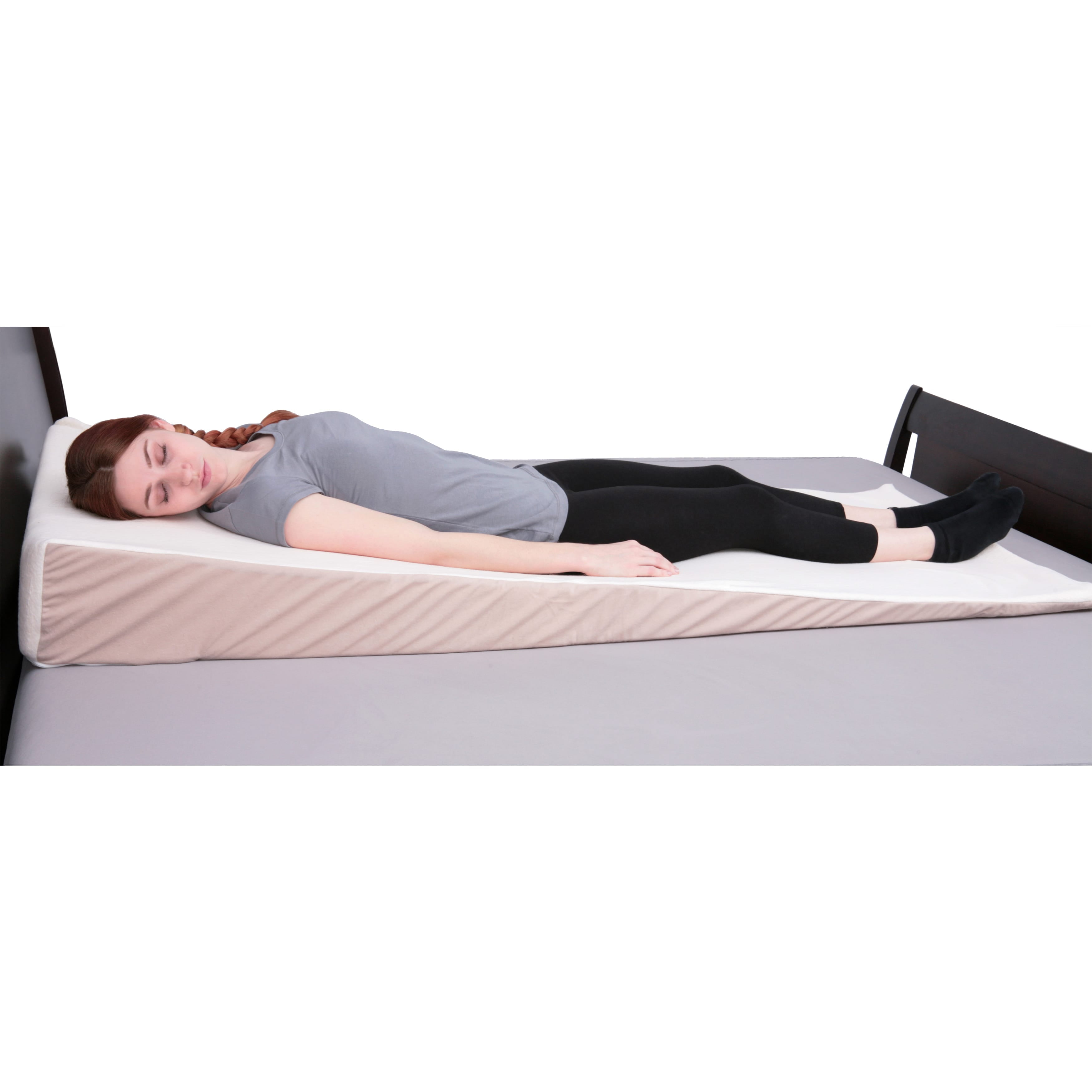 Deluxe Comfort Full Body Memory Foam Wedge Pillow Walmart Com