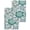 Teal, variant on Teal Paisley Pattern Kitchen Dish Towels for Drying Dishes Set of 2, Boho Ethnic Floral Traditional Waffle Weave Microfiber Hand Tea Bathroom Towels Quick Dry & Absorbent Towel 15.7x23.6