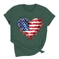 thumbnail image 4 of Pxxlle Fourth of July Shirts for Women Funny USA Flag Graphic Tees Patriotic Short Sleeve T Shirts Independence Day Crewneck Tshirt XXL, 4 of 7
