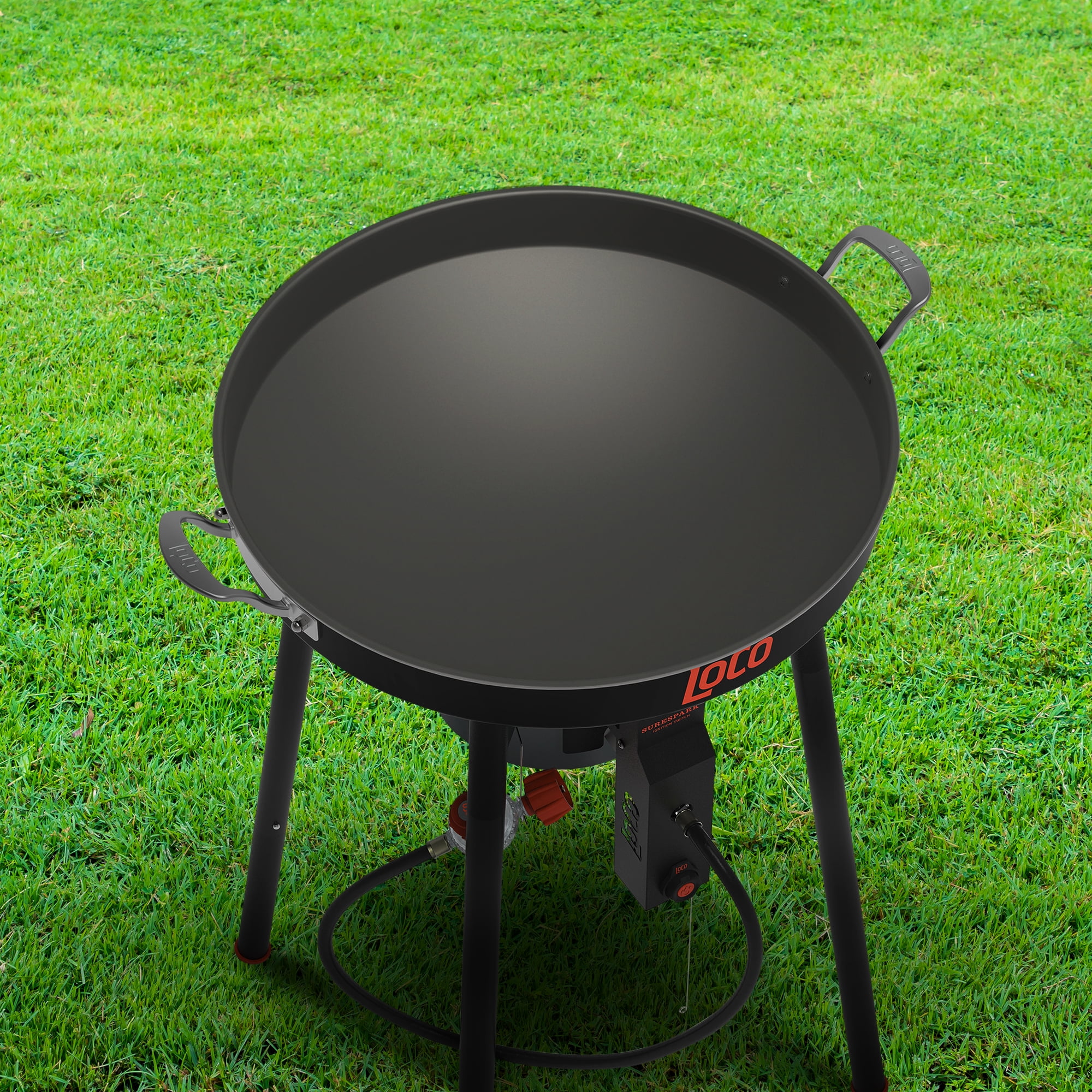 LoCo Cookers 22" Propane Outdoor Disco Cooker with Interchangeable Legs & SureSpark Ignition