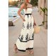 thumbnail image 5 of Vestido de Tirantes Finos con Estampado Floral y Bolsillos, Color Albaricoque XL, 5 of 10