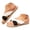 Black, variant on Pandaie Women's Flat Sandals Braided Summer Beach Slip on Slides Comfortable Casual Walking Espadrille Dressy Slippers Shoes Black Size 6