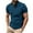 Blue, variant on Collarless Golf Shirts for Men Slim Fit Short Sleeve Muscle T Shirt Business Casual Work Shirts with Pockets