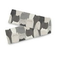 thumbnail image 7 of Yayeee Table Runner 70 inches Long Home Kitchen Dinning Party Decoration, Gray Cute Cats, 7 of 7