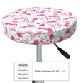 thumbnail image 4 of Fotbe Seahorse and Starfish Stool Covers Round,Waterproof Round Bar Stool Covers Bar Chair Covers Washable Stool Cushion Slipcover for 12-14 Inch Chair-14 inch, 4 of 7