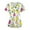 Khaki, variant on Minjewel Women's Plus Size Printed V-Neck Scrubs for Women Set with Pockets, Cheerful Animal & Floral Design Scrub Set for Medical Staff,Beige S