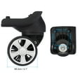 thumbnail image 2 of Uxcell 1 Pair Luggage Wheels Replacement Caster Repair Black 1.4"x1.7"x1.3"x1.7", 2 of 6