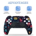 thumbnail image 4 of Skin Sticker for PS5 Slim Standard PS5 Pro Disc Digital Edition Console and Controllers Decals for Playstation 5 (Dark Monster Pattern,PS5 Pro Disc Edition), 4 of 5