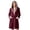 Wine, variant on Sheghy Hooded Long Fleece Womens Robe Thick Absorbent Warm Loungewear Bathrobe