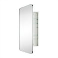 thumbnail image 6 of TEHOME Garnes Recessed or Surface Mount Framed Medicine Cabinet with Adjustable Shelves 20'' x 40'' - Polished Nickel, 6 of 8