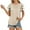 Beige, variant on Layered Satin Peplum Blouse 2025 Spring Business Casual Shirt with Triple Ruffles, Wrinkle-Free Office Wear for Presentation Days, Pearl Button Accents, Green Spring And Summer Satin Pleated Three