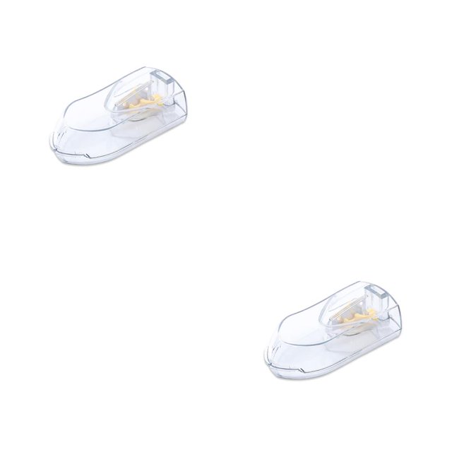 Naiovety Divisor recargable de pastillas, tableta de acero inoxidable, trituradora ajustable, caja de almacenamiento, organizador, suministros No.03 2piezas