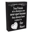 thumbnail image 1 of JennyGems Cherish Distant Friendships with 'True Friends Are Never Apart' - Cartel de madera, regalo perfecto para colgar en la pared y decoración de estantes, fabricado en Estados Unidos, 1 of 1