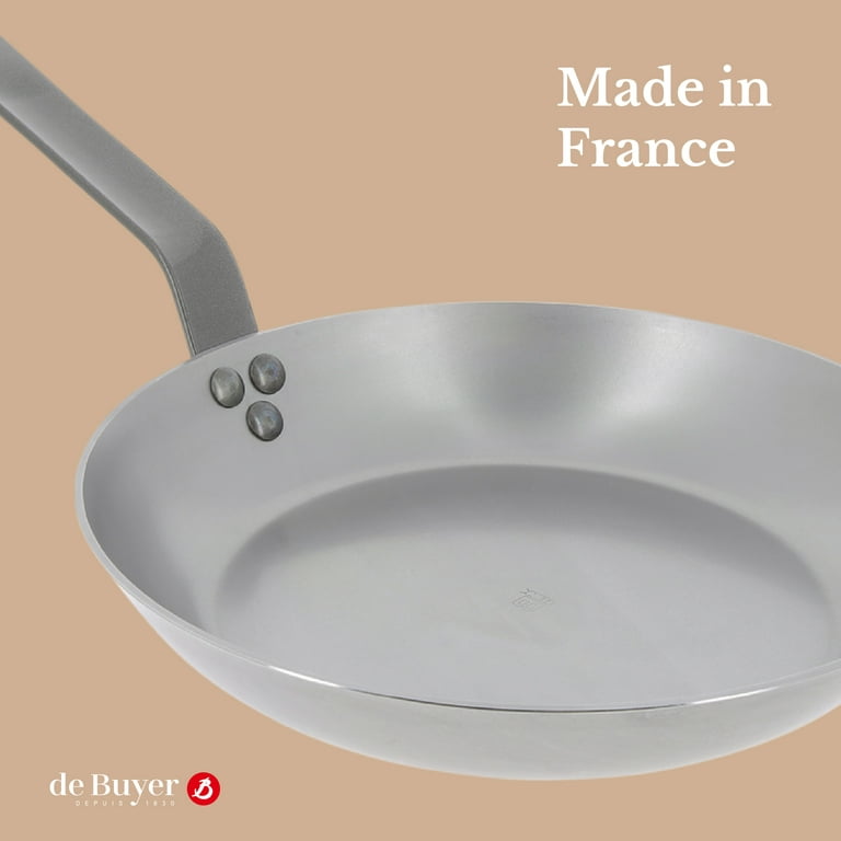 de Buyer MINERAL B Carbon Steel Omelette Pan - 9.5” - Naturally Nonstick -  Made in France