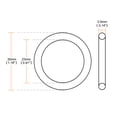 thumbnail image 3 of 4 x Automobile 30mm OD 3.5mm Thickness Rubber O-ring Oil Seal Gaskets, 3 of 3