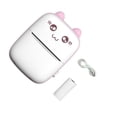 thumbnail image 2 of Kearding Impresora térmica portátil blanca, solución pequeña y ligera que ahorra tiempo, impresora inalámbrica Bluetooth Kits de mantenimiento de impresoras rosa, 2 of 6
