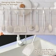 thumbnail image 5 of 8 count Kitchen Utensils Set,   Cooking Utensils Set for Non-Stick Cookware, Stainless Steel Handle, Heat Resistant Kitchen Gadgets Includes Large Spatula Tongs, Dishwasher Safe, Khaki, 5 of 6