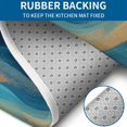 thumbnail image 4 of Blue Marble Gold Wave Pattern Bathroom Rugs Sets 3 Piece,Toilet Cover Set,Absorbent Non Slip Bathroom Mats Sets with U-Shaped Contour Rug Toilet Rug Set, 4 of 5